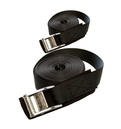 Sangles de fixation, 6m, 25mm, 2 pièces