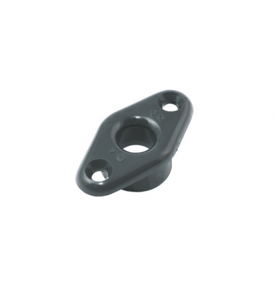 PASSE PONT LOSANGE ACETAL NOIR 9mm - Profondeur 9mm NOIR