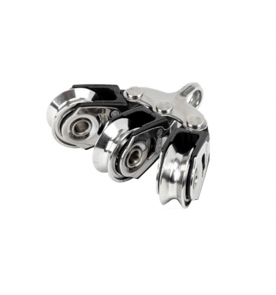 TRIPLE POULIES DYNAMIC 20mm SIMPLES FORTES CHARGES ARTICULÉES SUR COUPLEUR FI x E